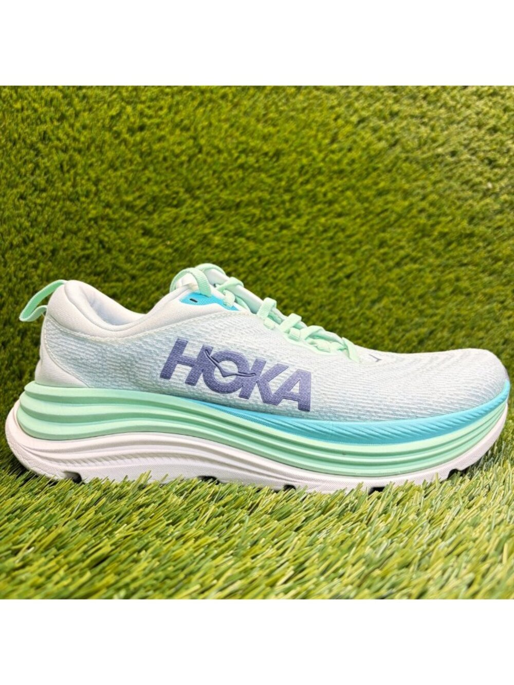 Hoka One One Gaviota 5 Womens Size 9 Blue Purple Athletic Running Shoes Sneakers